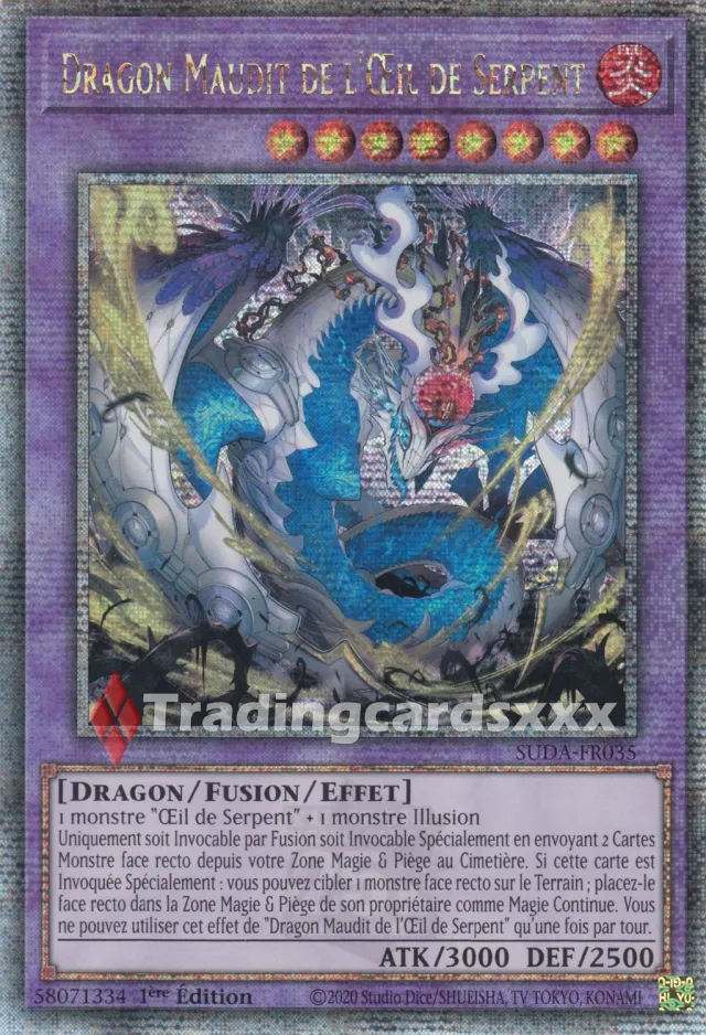 Yu-Gi-Oh! Ténèbres Suprêmes Dragon Maudit de l’Œil SUDA-FR035 QCSE
