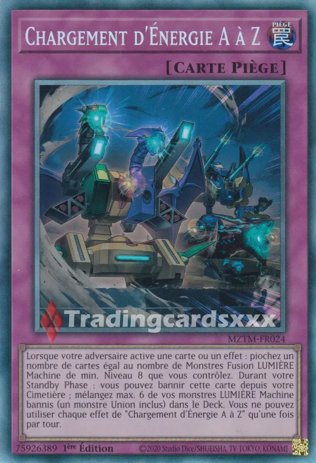 Yu-Gi-Oh! Chargement d’Énergie A à Z MZTM-FR024 carte CR