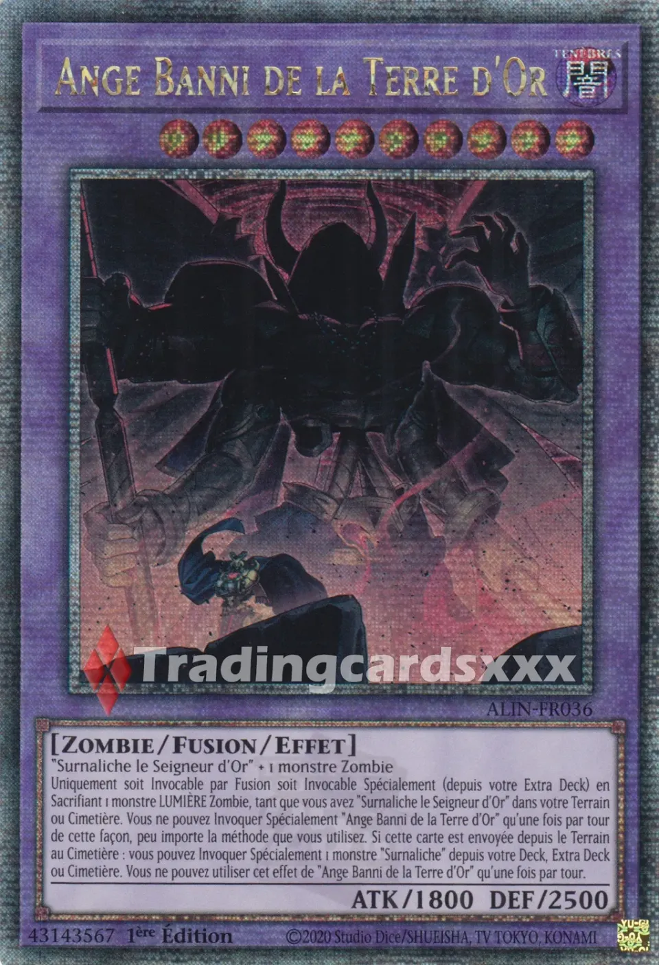 Yu-Gi-Oh! Ange Banni de la Terre d'Or carte ALIN-FR036