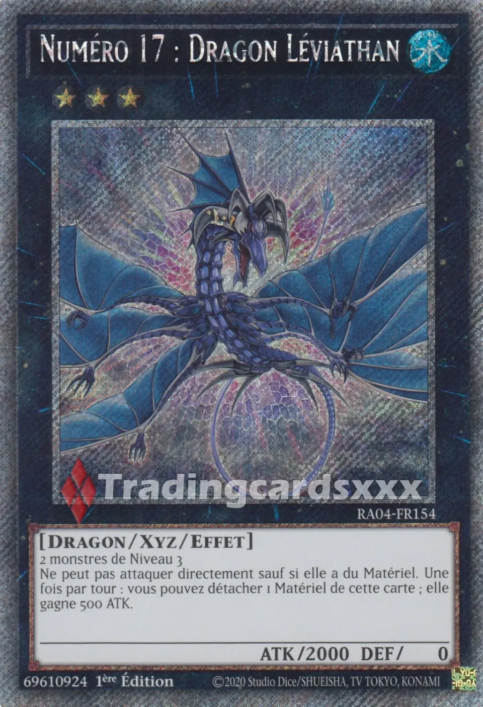 Yu-Gi-Oh! Numéro 17 : Dragon Léviathan carte à l’unité RA04-FR154
