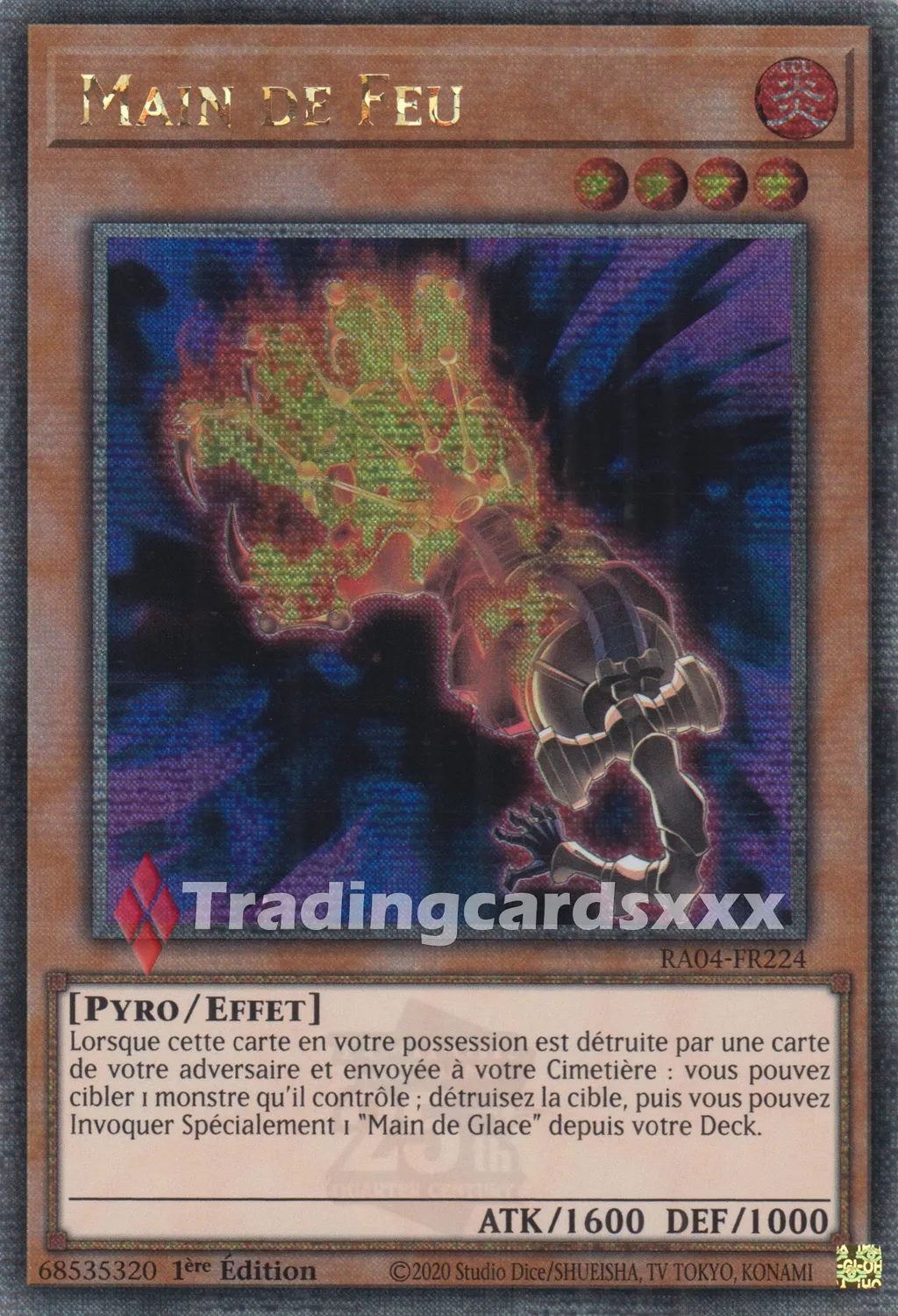 Yu-Gi-Oh! Main de Feu carte RA04-FR224