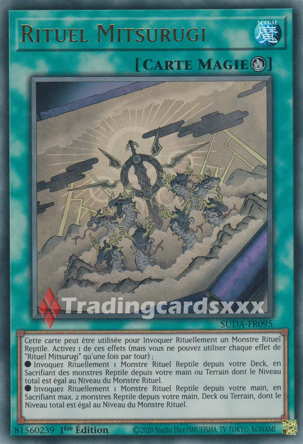 Yu-Gi-Oh! Rituel Mitsurugi SUDA-FR095 carte 1ère édition