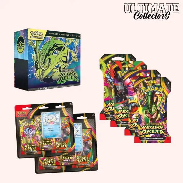 Pokémon Règne Delta ME06 pack 19 boosters français ETB tripack