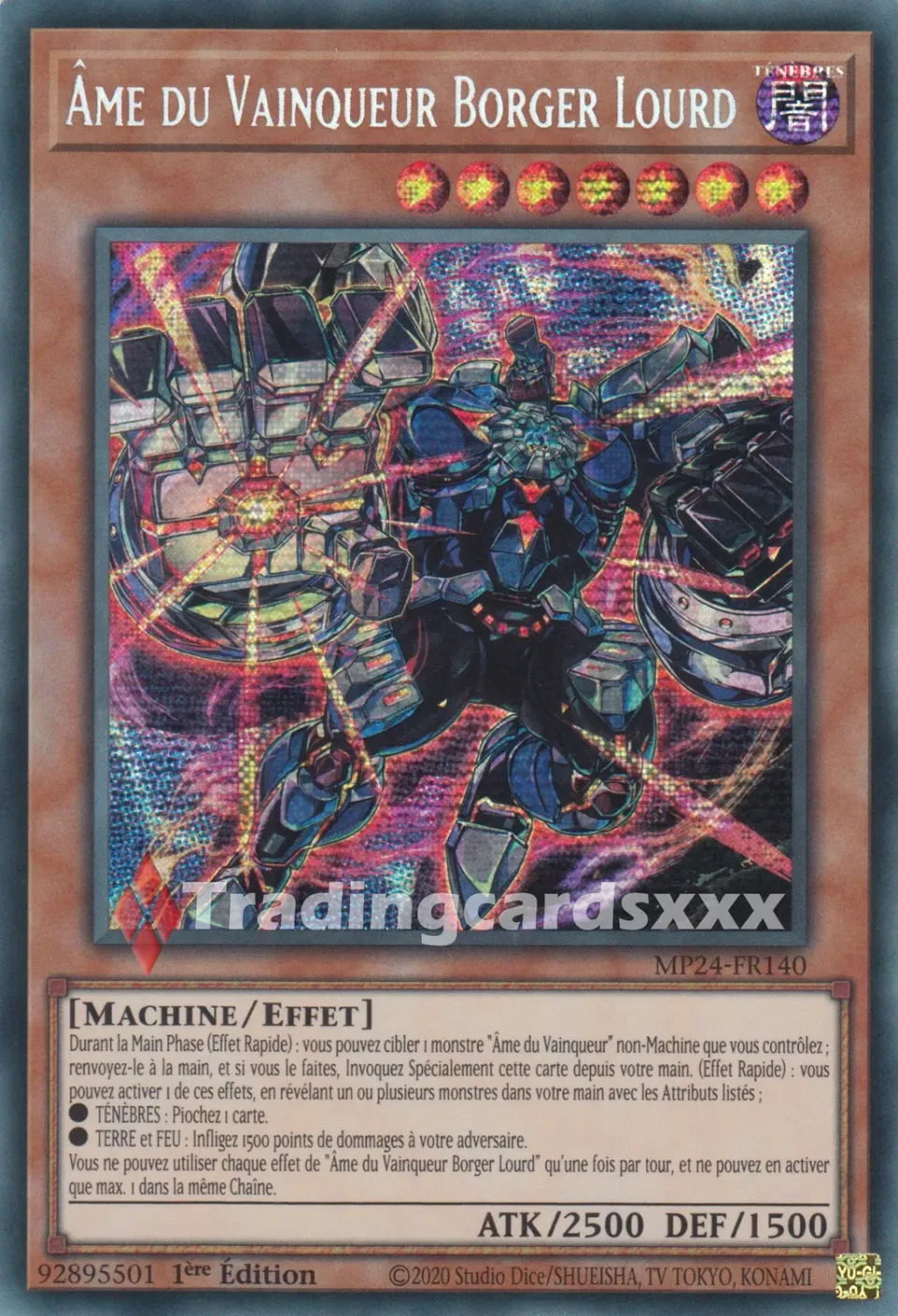 Yu-Gi-Oh! Âme du Vainqueur Borger Lourd carte PSE MP24-FR140