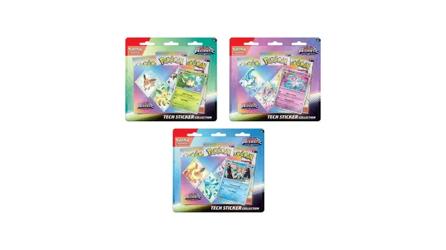 Pokémon Évolutions Prismatiques tripack 3 boosters autocollants