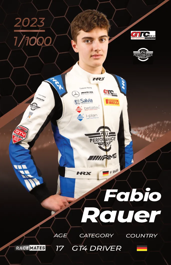 RACEMATES Fabio Rauer carte à collectionner blockchain