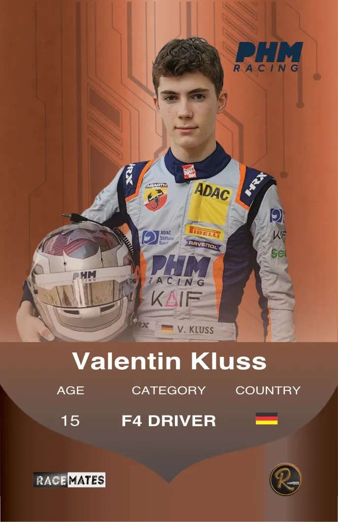 RACEMATES Valentin Kluss carte de collection