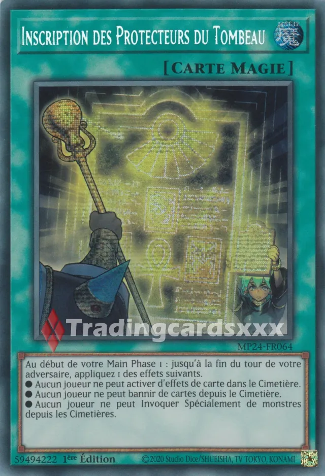 Yu-Gi-Oh! Inscription des Protecteurs du Tombeau MP24-FR064 Carte PSE