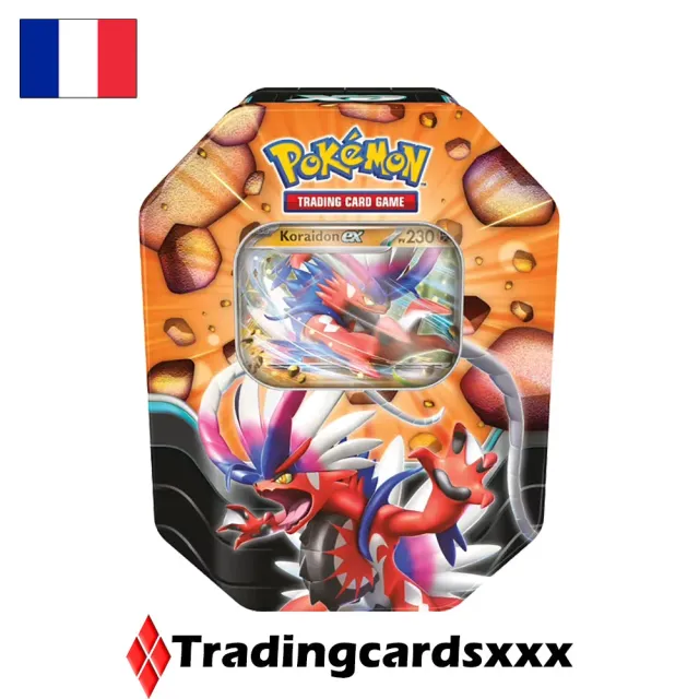 Pokémon Légendes Tranchantes Koraidon ex Pokébox 4 boosters