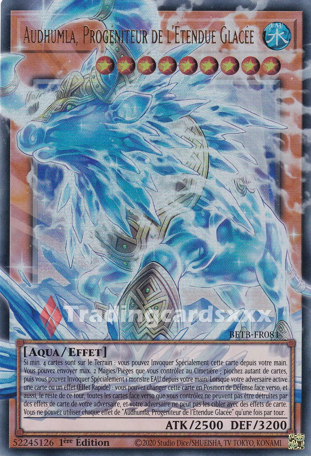 Yu-Gi-Oh! Audhumla, Progéniteur de l'Étendue Glacée carte