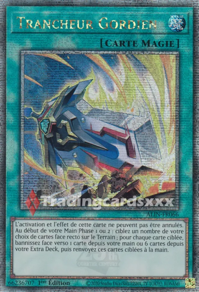 Yu-Gi-Oh! Trancheur Gordien ALIN-FR066 carte française