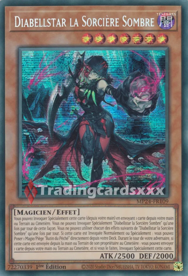 Yu-Gi-Oh! Diabellstar la Sorcière Sombre carte 1ère édition