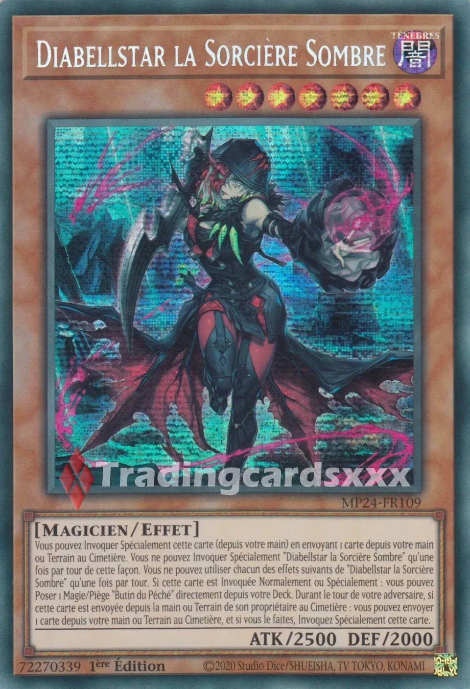 Yu-Gi-Oh! Diabellstar la Sorcière Sombre carte 1ère édition