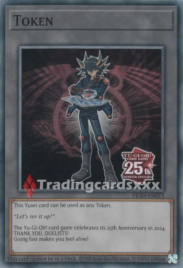 Yu-Gi-Oh! Token Fudo Yusei TKN5-EN013 carte SR anglaise