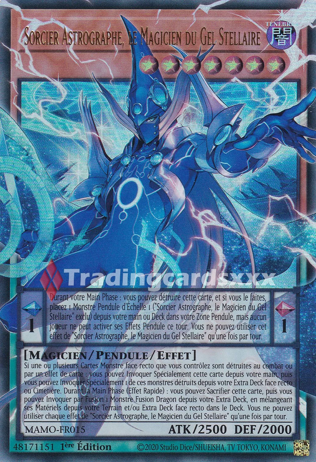 Yu-Gi-Oh! Sorcier Astrographe, le Magicien du Gel Stellaire carte