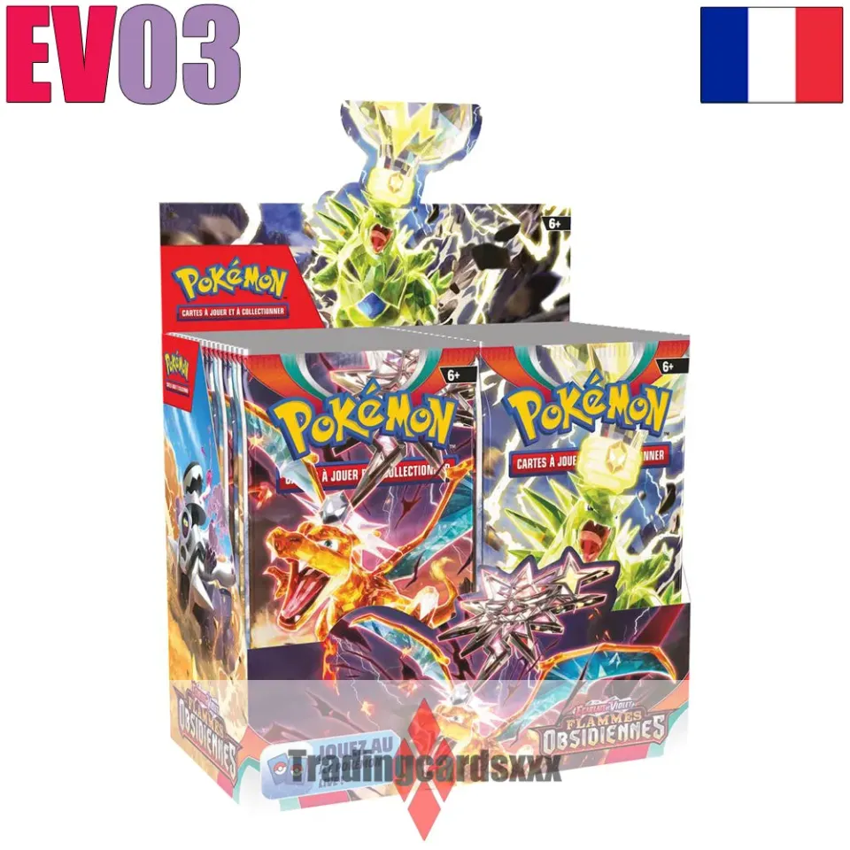 Pokémon EV03 Flammes Obsidiennes display 36 boosters français