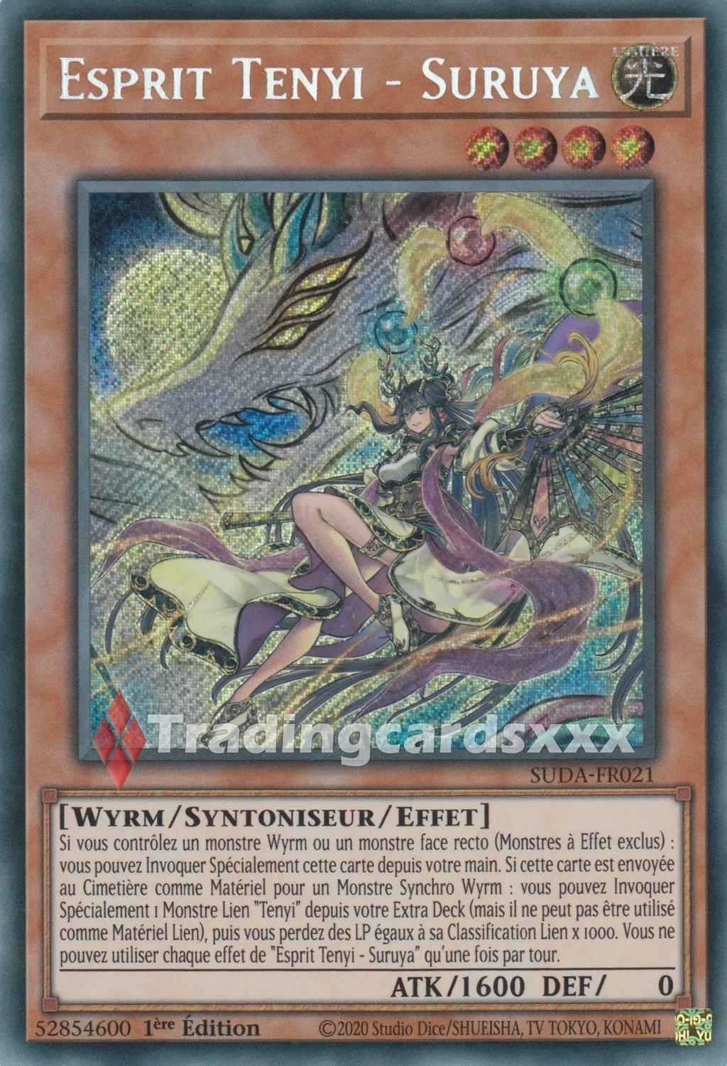 Yu-Gi-Oh! Esprit Tenyi Suruya SUDA-FR021 carte française