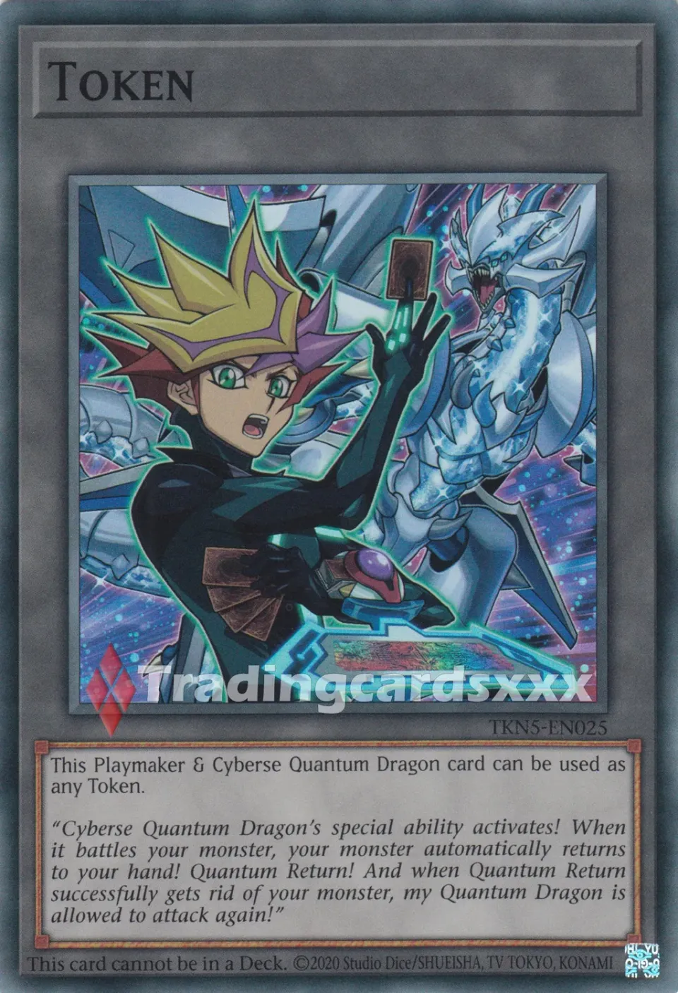 Yu-Gi-Oh! ALIN Token Playmaker Cyber Quantum carte SR anglaise