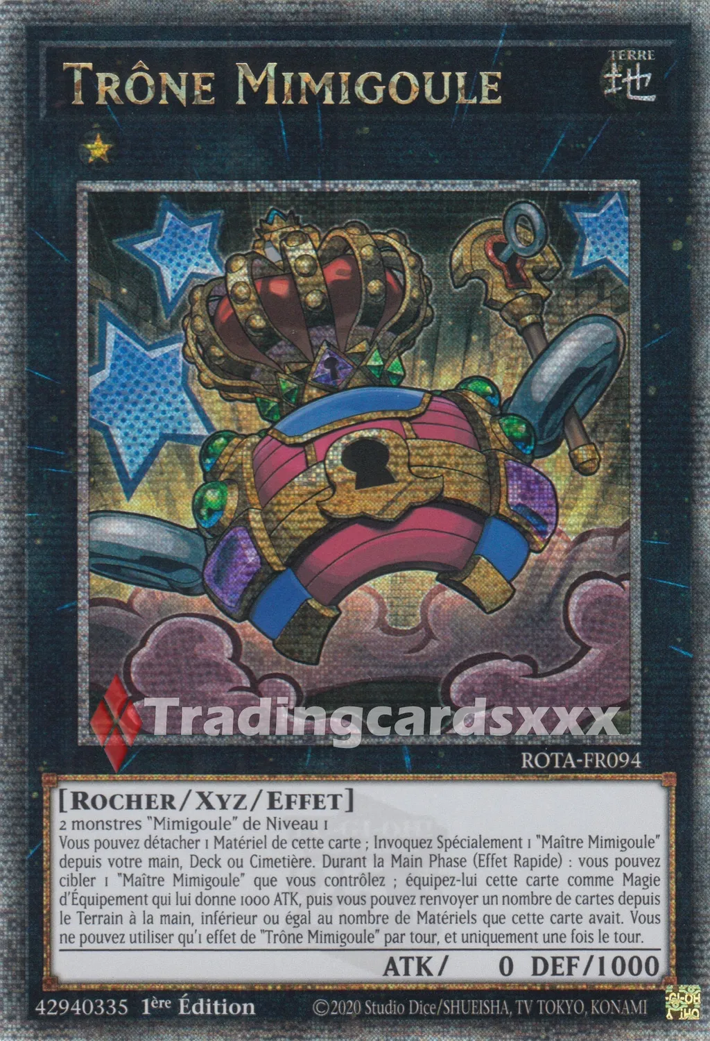 Yu-Gi-Oh! Trône Mimigoule carte à l’unité