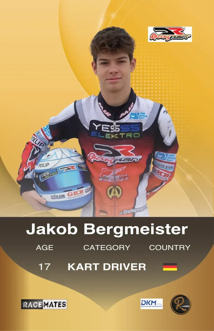 Racemates Jakob Bergmeister carte collector kart