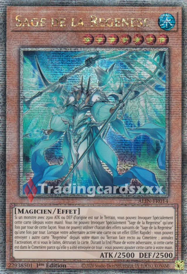 Yu-Gi-Oh! Sage de la Regenèse ALIN-FR014 carte 1ère édition