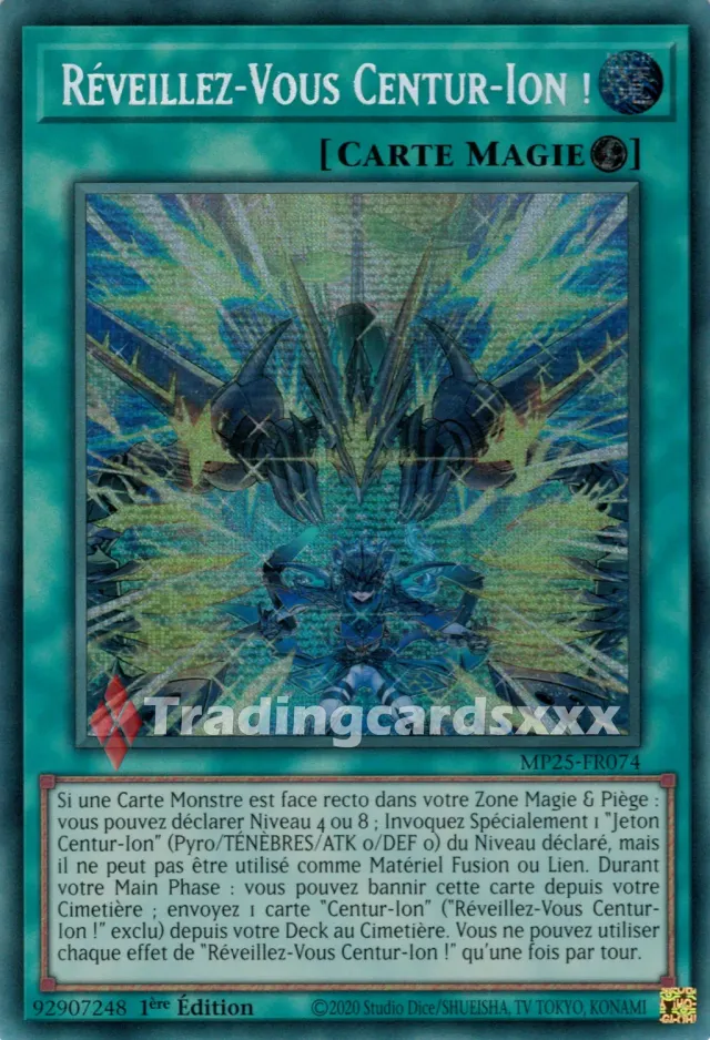 Yu-Gi-Oh! Réveillez-Vous Centur-Ion MP25-FR074 carte PSE