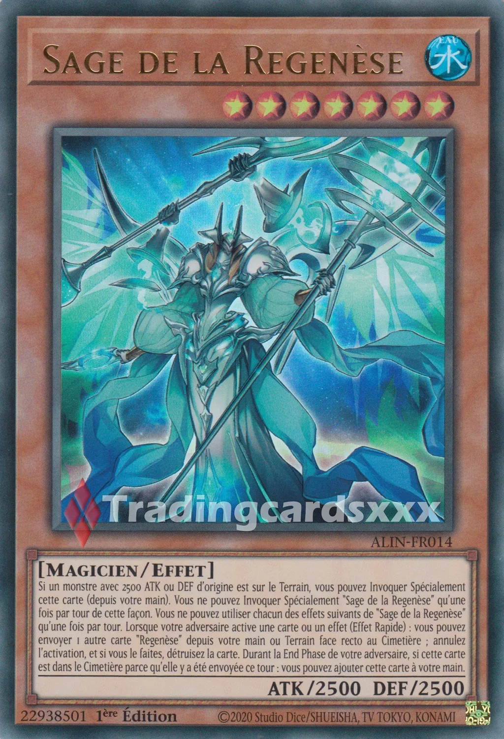Yu-Gi-Oh! Sage de la Regenèse ALIN-FR014 carte 1ère édition