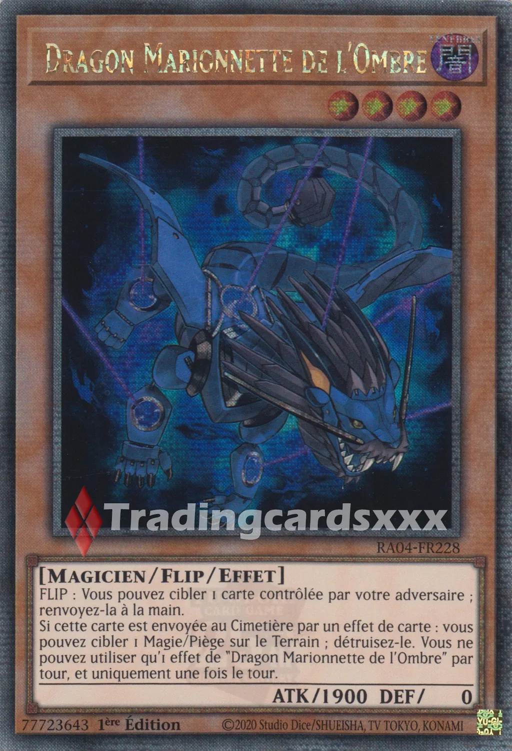 Yu-Gi-Oh! Dragon Marionnette de l’Ombre RA04-FR228 carte française