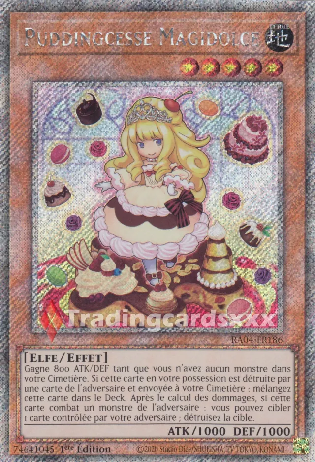 Yu-Gi-Oh! Ruée Quart Siècle Puddingcesse Magidolce RA04-FR186 carte