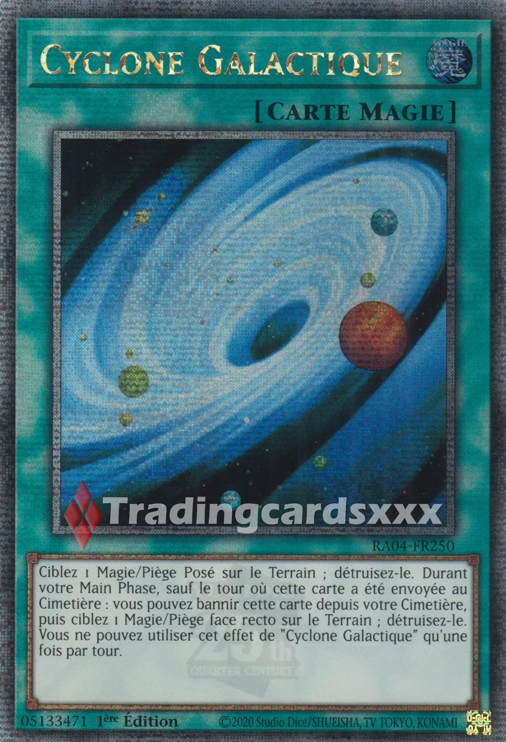 Yu-Gi-Oh! Cyclone Galactique RA04-FR250 carte française