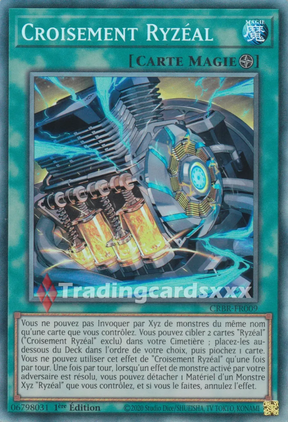 Yu-Gi-Oh! Croisée Infernale Croisement Ryzéal CRBR-FR009 carte CR