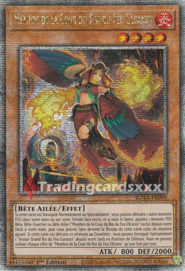 Yu-Gi-Oh! Membre de la Cour du Roi du Feu Ulcanix carte 1ère édition