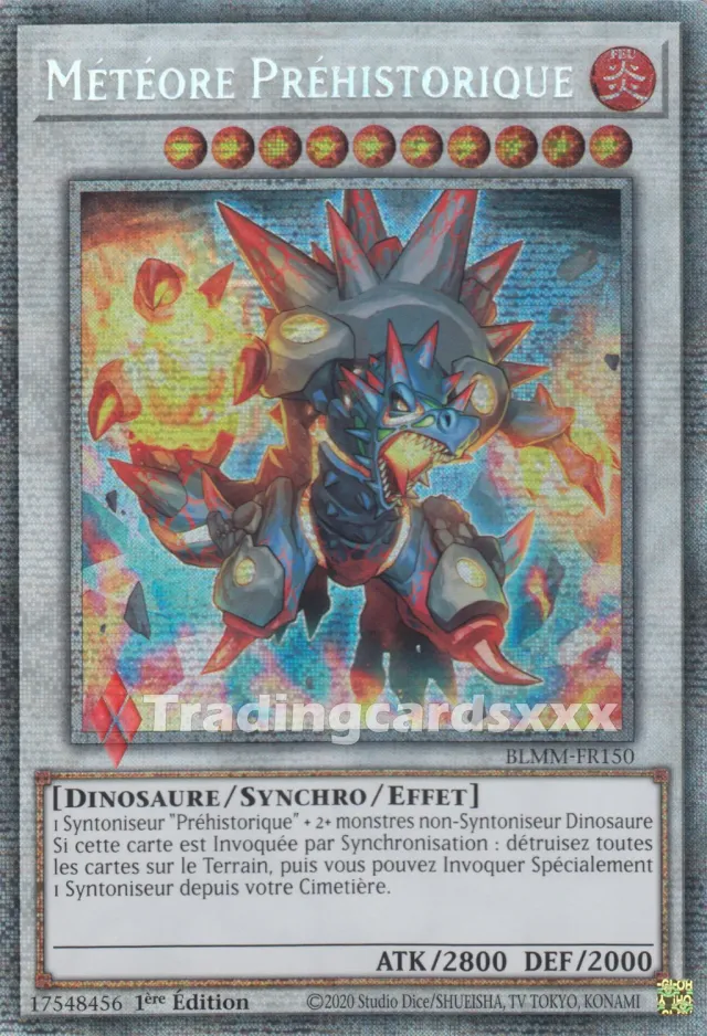 Yu-Gi-Oh! Météore Préhistorique carte à l’unité française