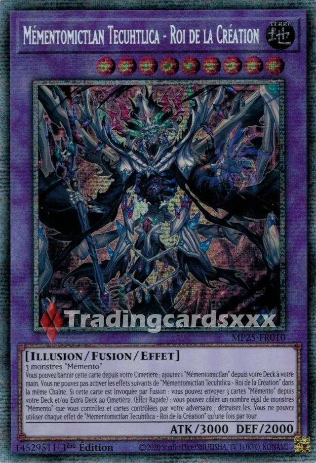 Yu-Gi-Oh! Mémentomictlan Tecuhtlica MP25-FR010 carte STAR