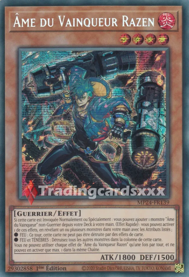 Yu-Gi-Oh! Miroirs du Duel Âme du Vainqueur Razen MP24-FR139 carte PSE