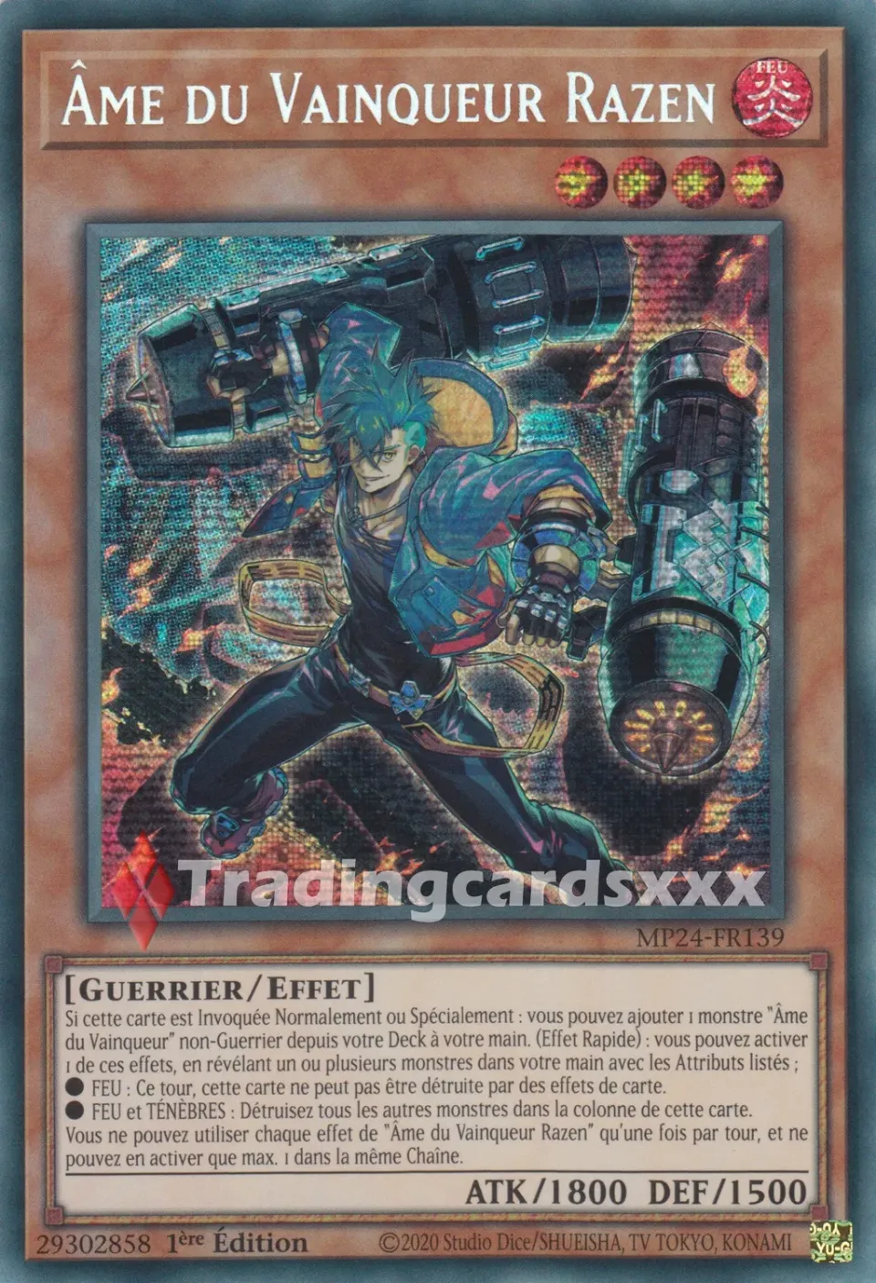 Yu-Gi-Oh! Miroirs du Duel Âme du Vainqueur Razen MP24-FR139 carte PSE
