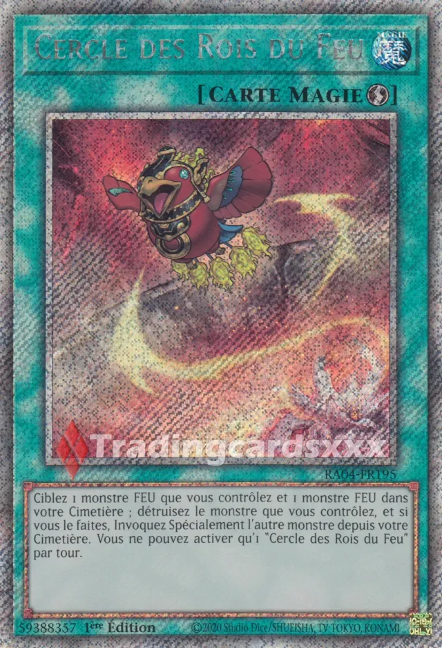 Yu-Gi-Oh! Ruée du Quart de Siècle RA04-FR195 Cercle des Rois carte à l'unité