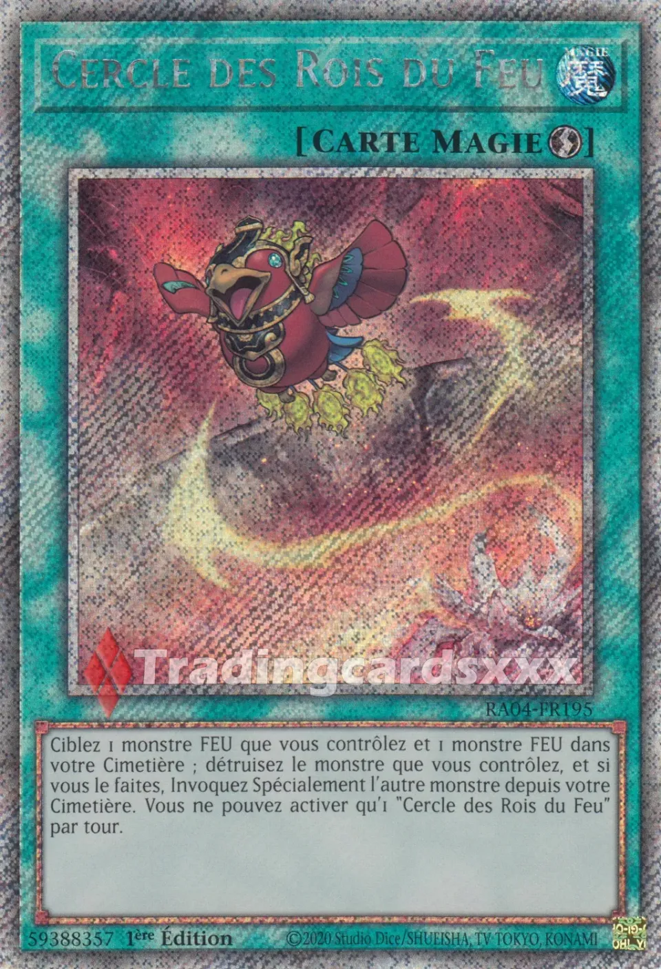 Yu-Gi-Oh! Ruée du Quart de Siècle RA04-FR195 Cercle des Rois carte à l'unité
