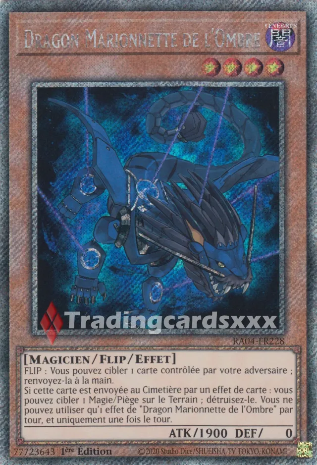 Yu-Gi-Oh! Dragon Marionnette de l’Ombre RA04-FR228 carte française