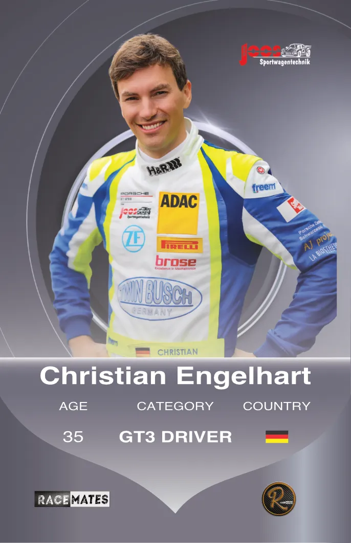 Racemates Christian Engelhart carte collector GT3 Porsche