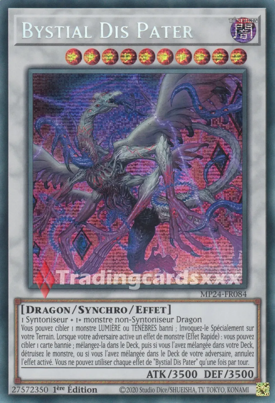 Yu-Gi-Oh! Bystial Dis Pater MP24-FR084 carte PSE 1ère édition