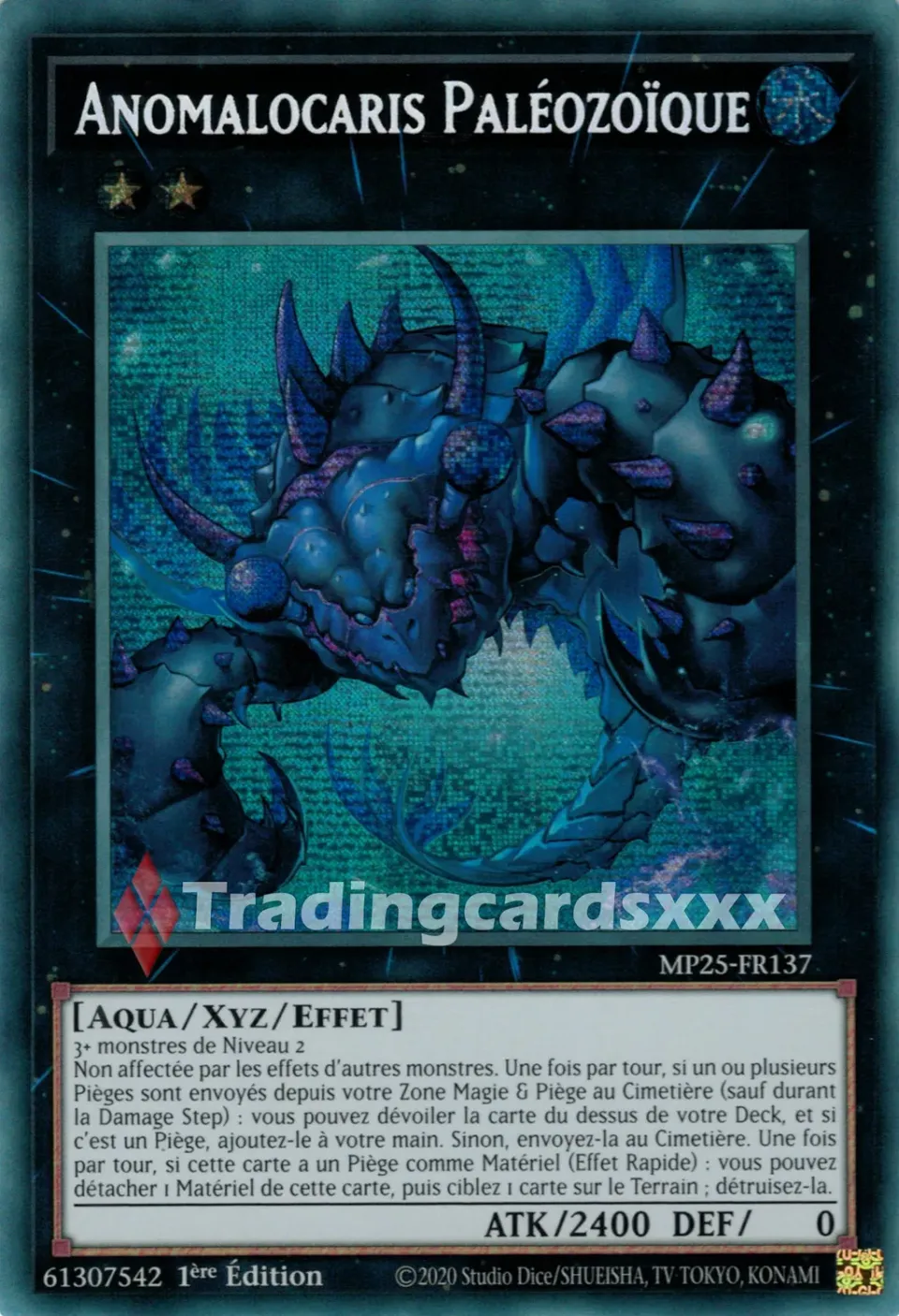 Yu-Gi-Oh! Méga-Pack Anomalocaris Paléozoïque MP25-FR137 carte PSE