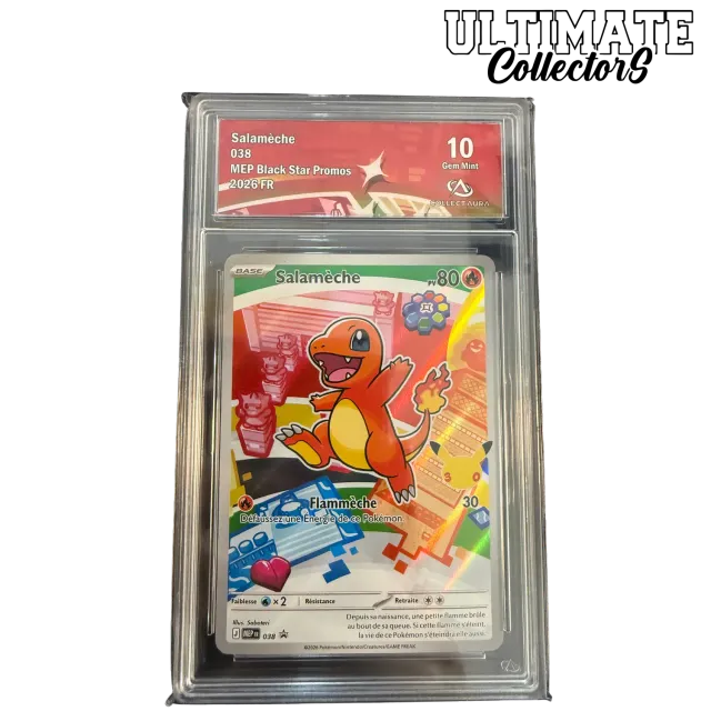 Pokémon 30th Anniversary Salamèche 038/ME-P carte gradée