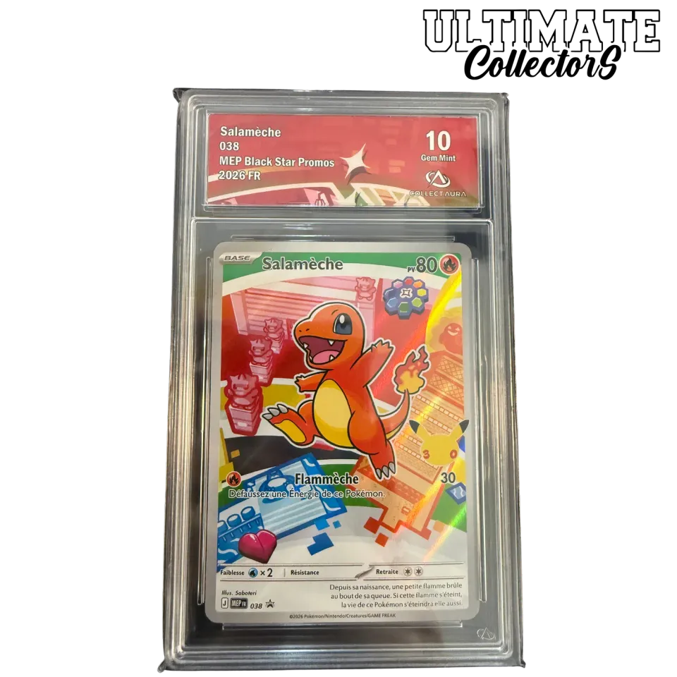 Pokémon 30th Anniversary Salamèche 038/ME-P carte gradée
