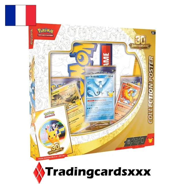 Pokémon 30e Anniversaire ME05.5 collection poster oiseaux français