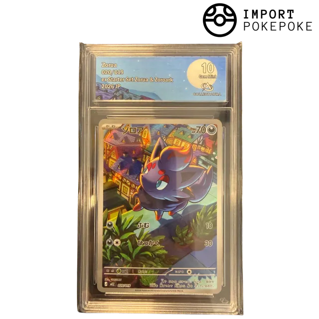 Zorua AR 020/019 ex Starter Set Zorua & Zoroark carte gradée