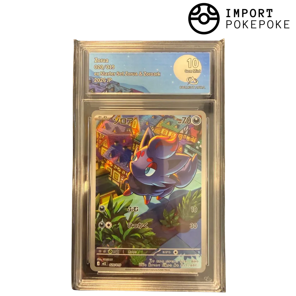 Zorua AR 020/019 ex Starter Set Zorua & Zoroark carte gradée