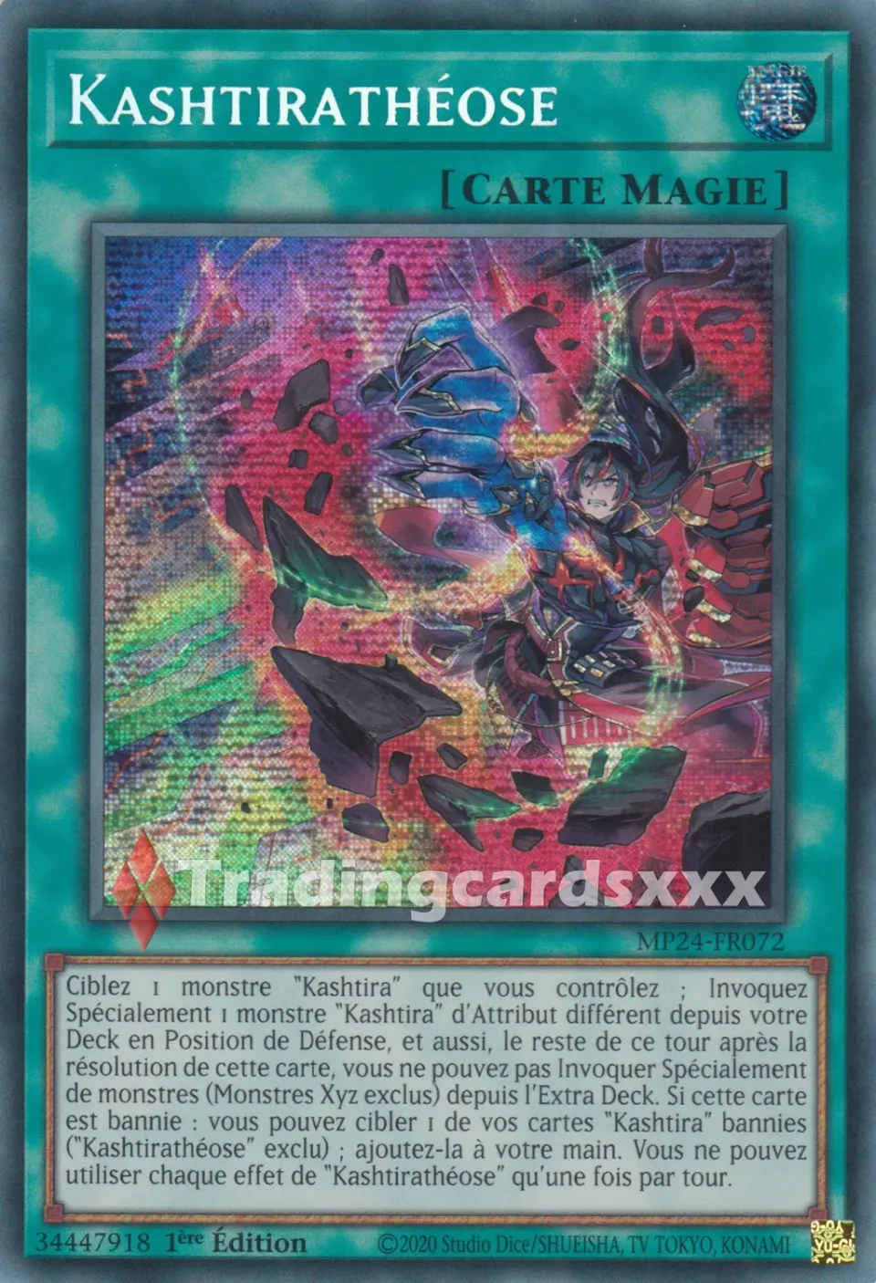 Yu-Gi-Oh! Kashtirathéose MP24-FR072 carte prismatique française