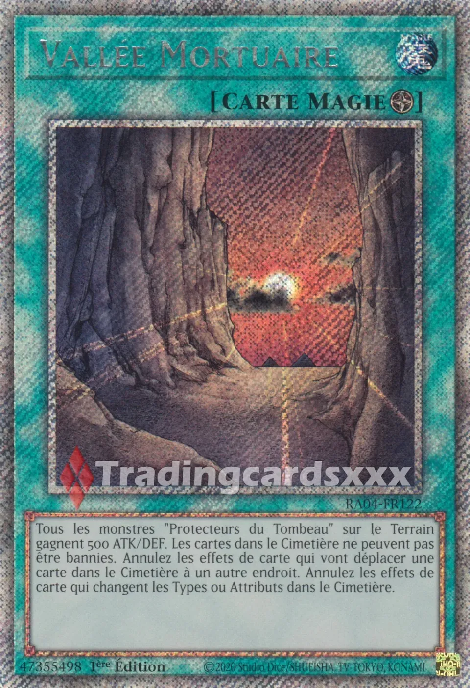 Yu-Gi-Oh! Vallée Mortuaire RA04-FR122 carte 1ère édition