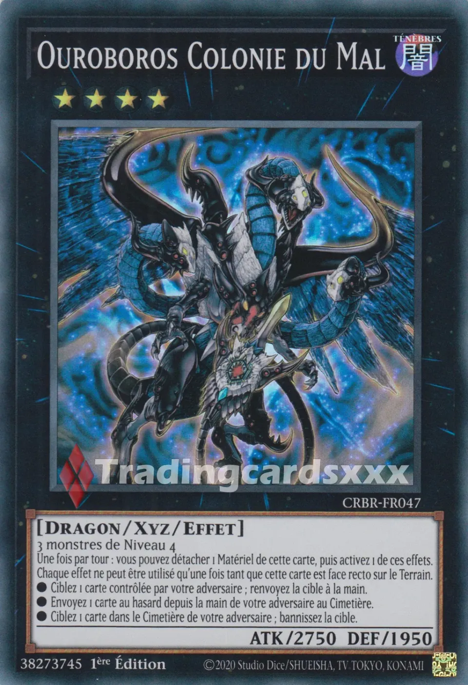 Yu-Gi-Oh! Ouroboros Colonie du Mal CRBR-FR047 carte SR